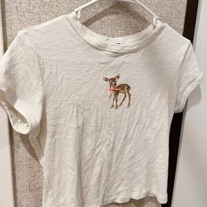 Wild Fable Cream Deer Graphic Tee